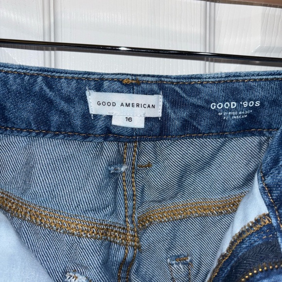 Good American Good 90s Relaxed Fit Jeans SZ 16 - Picture 7 of 16